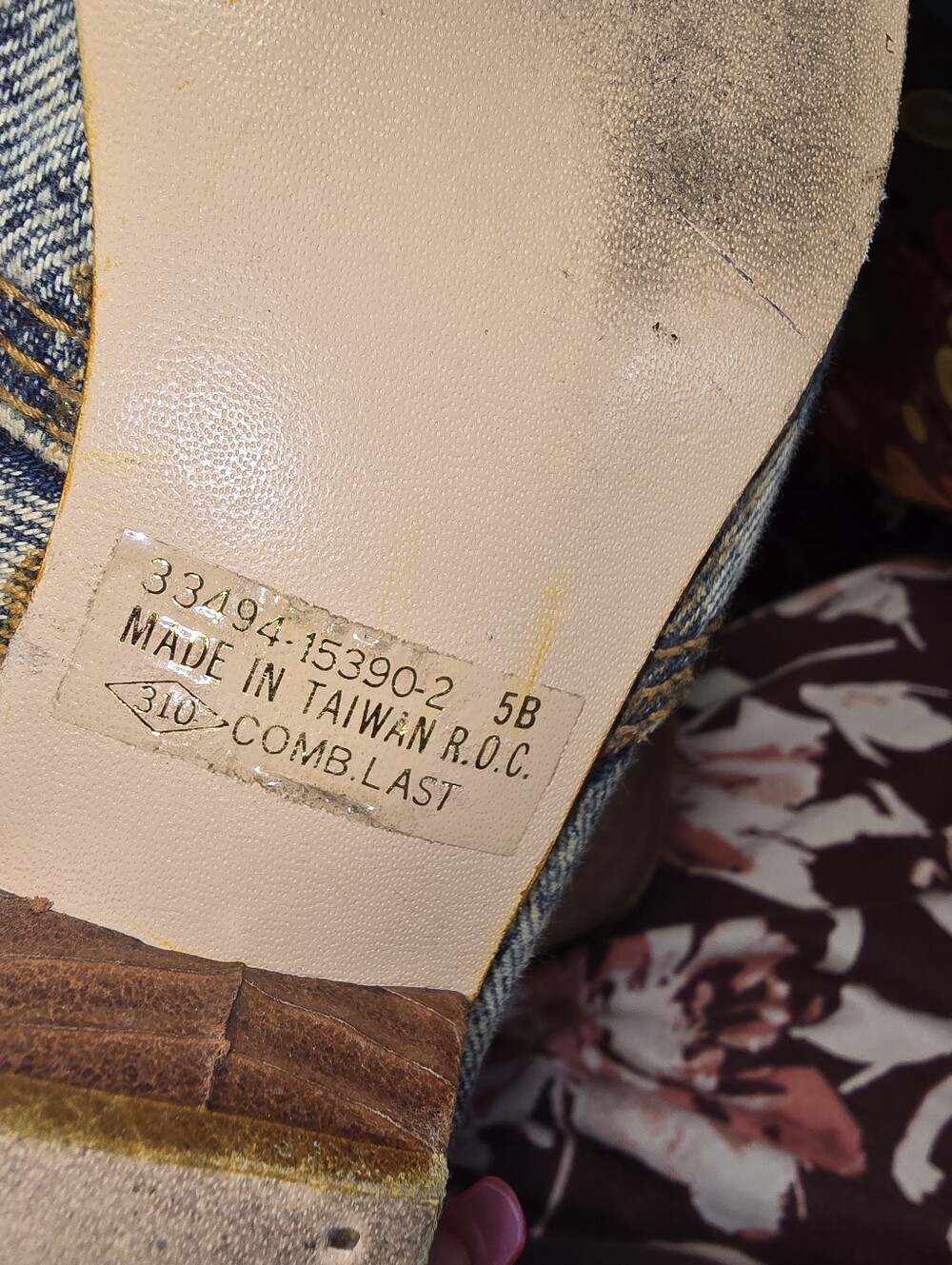 Town & Country Camper Acid Wash Blue Denim-Style Women’s Jeans Booties "Joots" - Picture 8 of 8